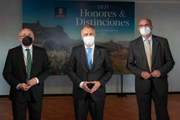 Ceremonia de entrega de Honores y Distinciones 2021 del Cabildo de Gran Canaria/TA.